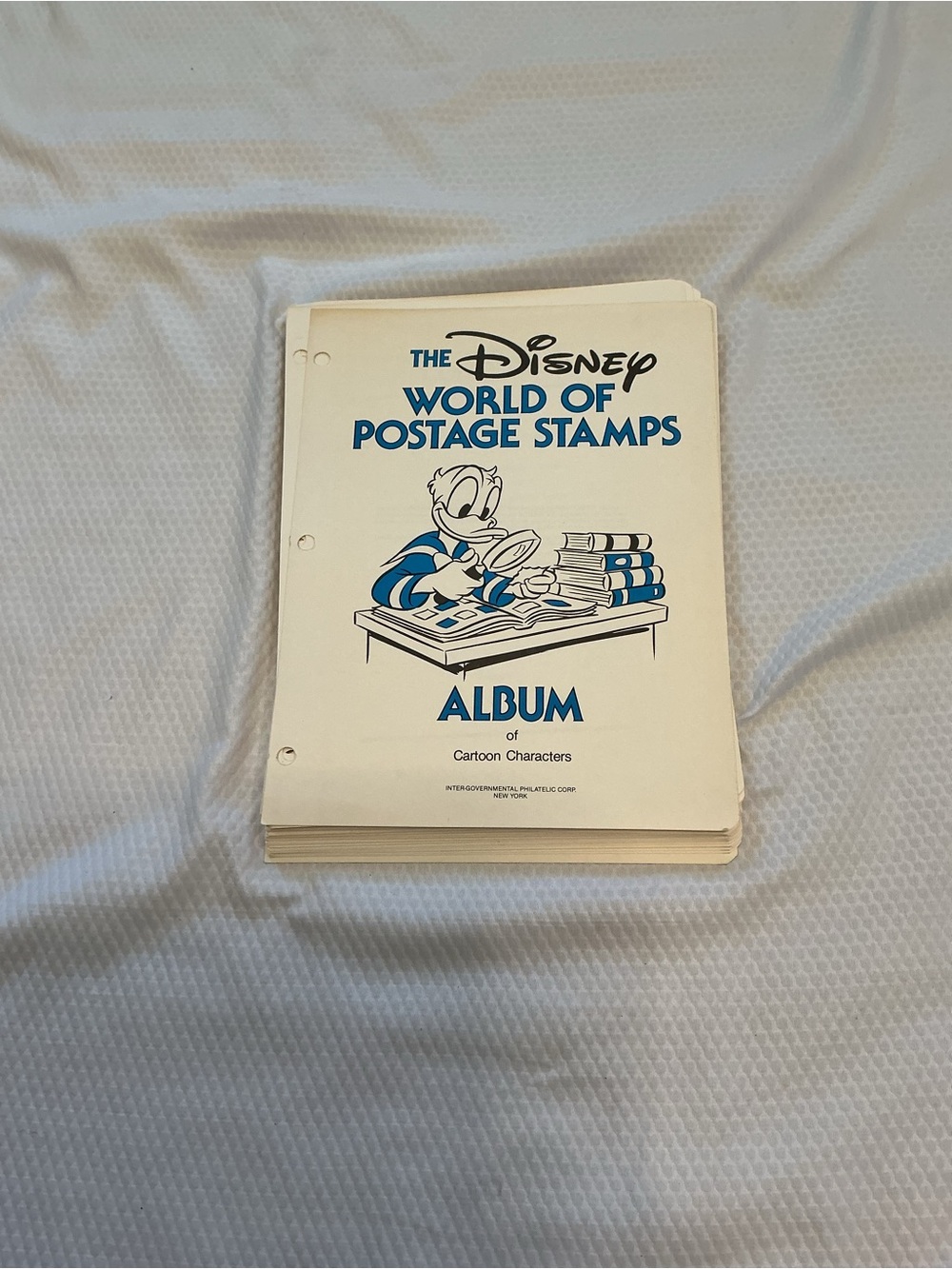 Disney World of Postage Stamps Album - Blue & White